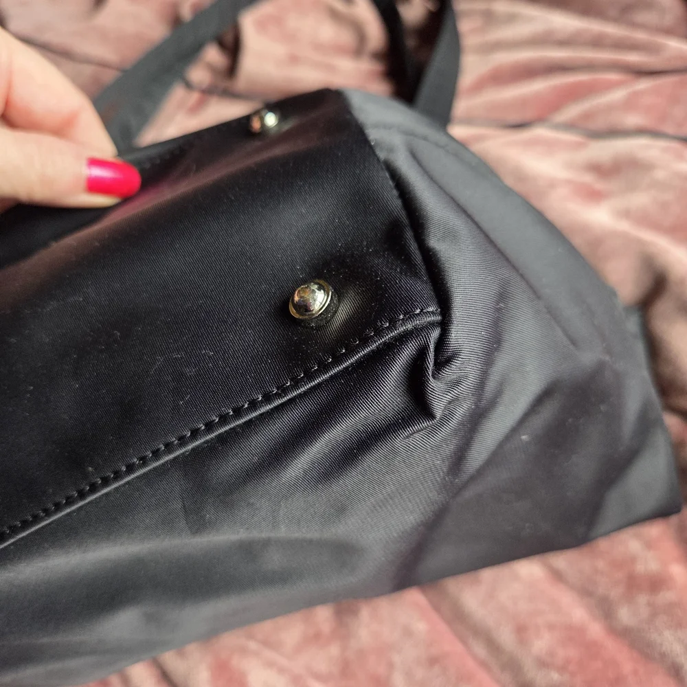 Kate Spade Black Nylon Tote / Diaper Bag with Changing Pad